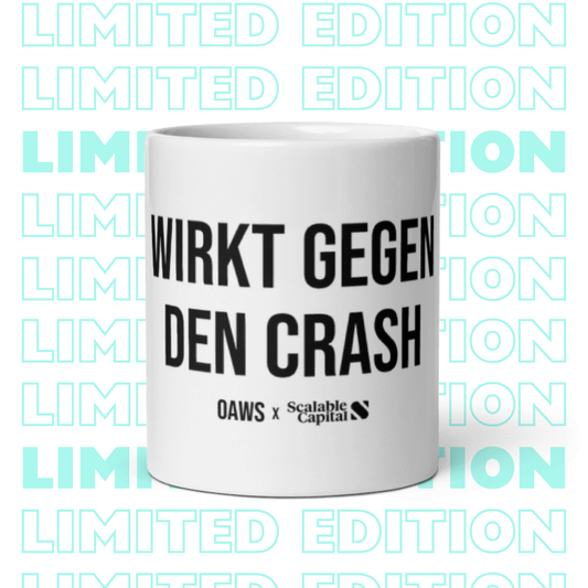 Wirkt gegen Crash - Limited Edition x Scalable Capital - Tasse