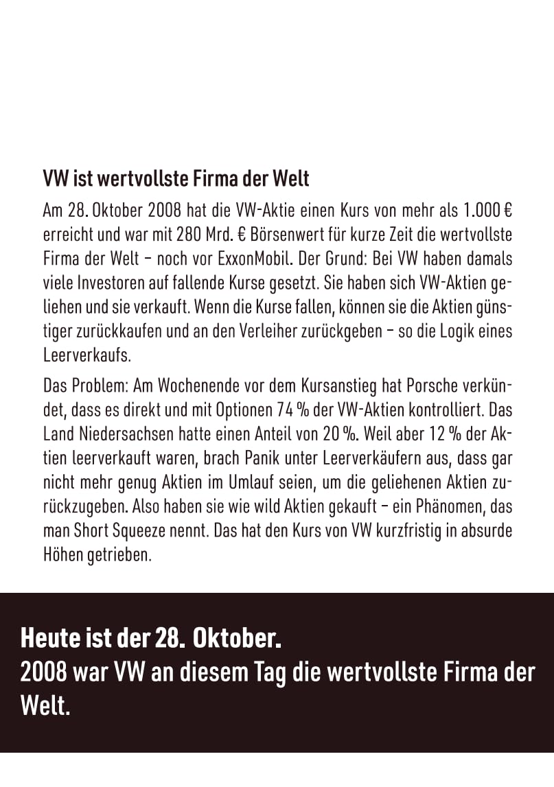 Ohne Aktien Wird Schwer: 365 Tage Börse | Der Wirtschaftskalender