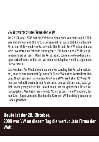 Ohne Aktien Wird Schwer: 365 Tage Börse | Der Wirtschaftskalender