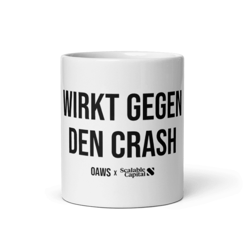 Wirkt gegen Crash - Limited Edition x Scalable Capital - Tasse
