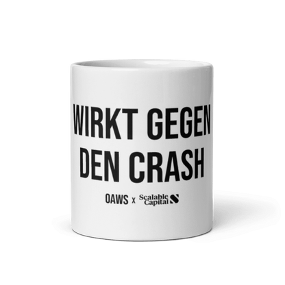 Wirkt gegen Crash - Limited Edition x Scalable Capital - Tasse